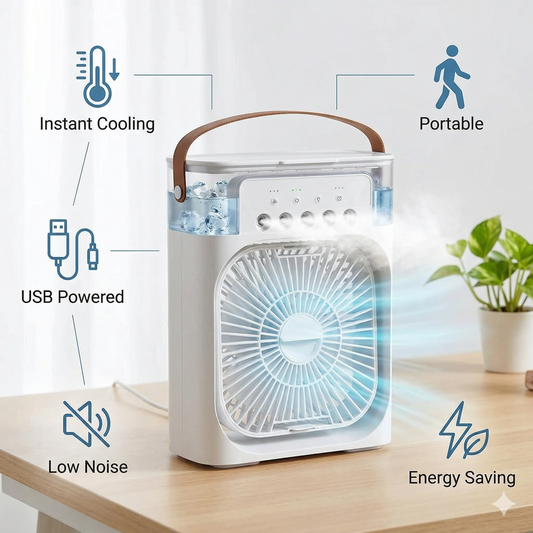 CoolBreeze Mini AC – Portable Air Cooler Fan