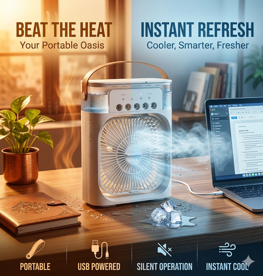 CoolBreeze Mini AC – Portable Air Cooler Fan